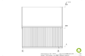 Domek całoroczny 30 m² modułowy RETNO V1_A1