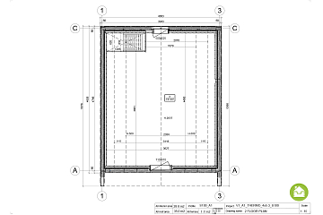 Domek całoroczny 30 m² modułowy RETNO V1_A1