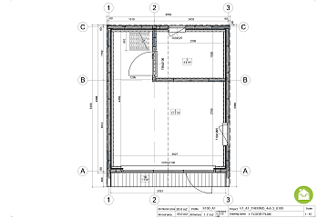 Domek całoroczny 30 m² modułowy RETNO V1_A1