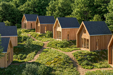 Domek całoroczny 29 m² modułowy RETNO V1_A1_ROI