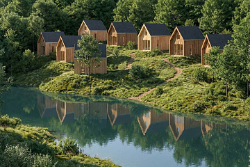 Domek całoroczny 29 m² modułowy RETNO V1_A1_ROI