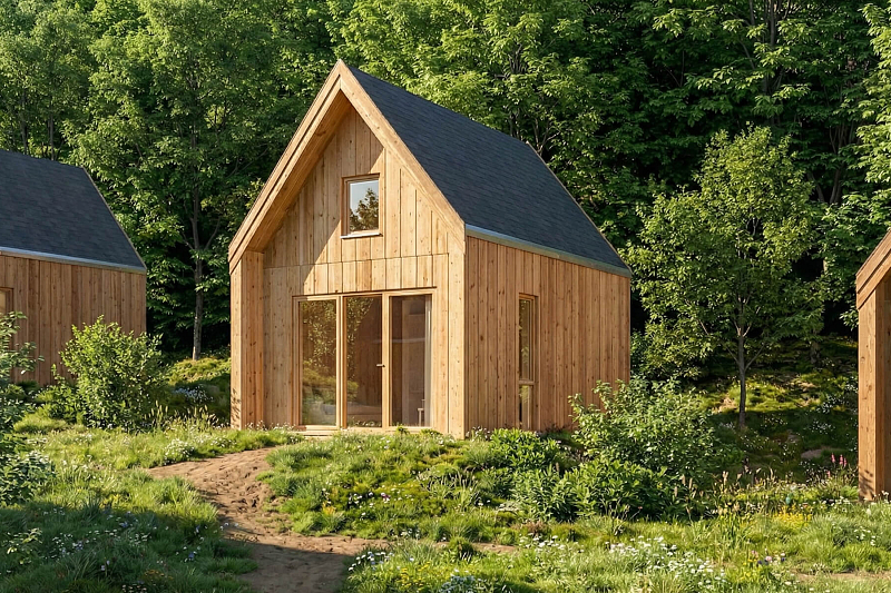 Domek całoroczny 29 m² modułowy RETNO V1_A1_ROI