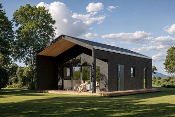 Dom 44 m² mieszkalny, modułowy, całoroczny NOSALN  V2.1_A2