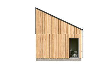 Dom 26 m² mieszkalny, modułowy, całoroczny  MILIN V20_A1