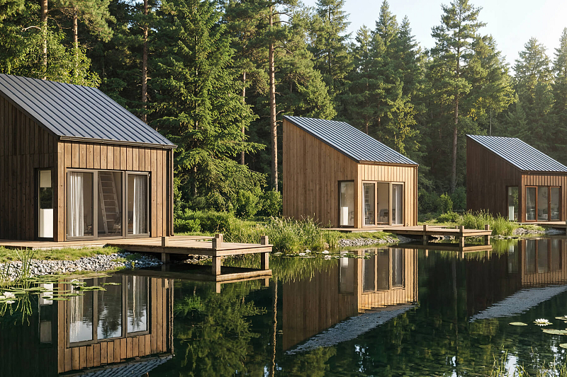 Dom 26 m² mieszkalny, modułowy, całoroczny  MILIN V20_A1_ROI