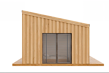 Dom 43 m² mieszkalny, modułowy, całoroczny KANIN V21_A1