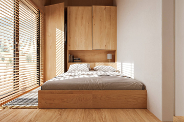 Dom 43 m² mieszkalny, modułowy, całoroczny KANIN V21_A1