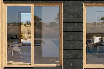 Dom 43 m² mieszkalny, modułowy, całoroczny HEL V22_A2_Mix