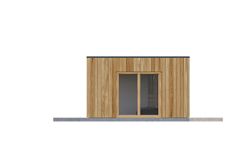 Dom 43 m² mieszkalny, modułowy, całoroczny HEL V22_A2_Mix