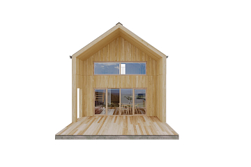 Dom 80 m² mieszkalny, modułowy, całoroczny JENIN V23_A1