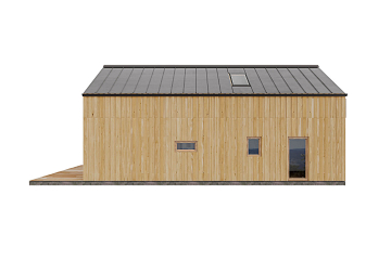 Dom 80 m² mieszkalny, modułowy, całoroczny JENIN V23_A1