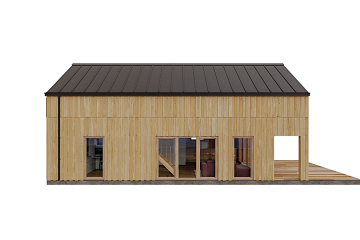 Dom 80 m² mieszkalny, modułowy, całoroczny JENIN V23_A1