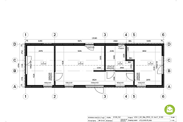 Dom 62 m² mieszkalny, modułowy, całoroczny TYLICZ V24.1_A2_Mix
