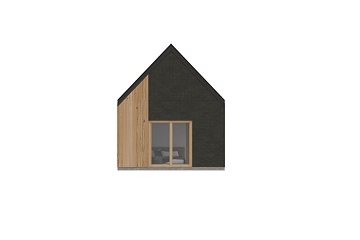 Dom 62 m² mieszkalny, modułowy, całoroczny TYLICZ V24.1_A2_Mix