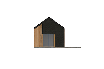 Dom 62 m² mieszkalny, modułowy, całoroczny TYLICZ V24.1_A2_Mix