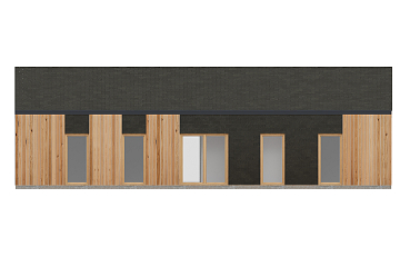 Dom 62 m² mieszkalny, modułowy, całoroczny TYLICZ V24.1_A2_Mix