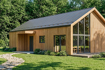 Dom 113 m² mieszkalny, modułowy, całoroczny LUBLIN V25_A1