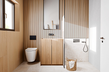 Dom 100 m² mieszkalny, modułowy, całoroczny TURSK V25_A4_Mix