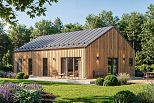 Dom 92 m² mieszkalny, modułowy, całoroczny PISZ V26_A1
