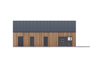 Dom 92 m² mieszkalny, modułowy, całoroczny PISZ V26_A1