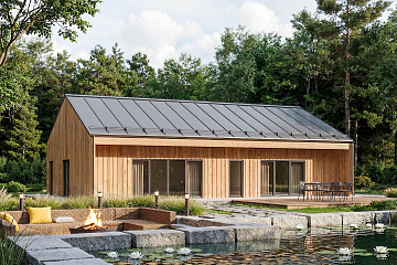 Dom 110 m² mieszkalny, modułowy, całoroczny MALBORK V27_A1