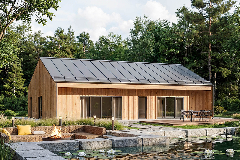 Dom 110 m² mieszkalny, modułowy, całoroczny MALBORK V27_A1