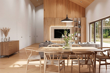 Dom 110 m² mieszkalny, modułowy, całoroczny MALBORK V27_A1