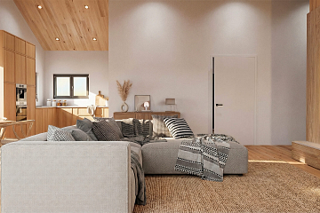 Dom 110 m² mieszkalny, modułowy, całoroczny MALBORK V27_A1