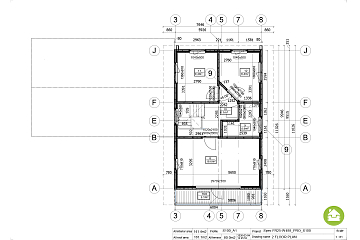 Dom 141 m² mieszkalny, modułowy, całoroczny SOLINA V28_A1