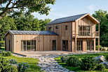 Dom 141 m² mieszkalny, modułowy, całoroczny SOLINA V28_A1
