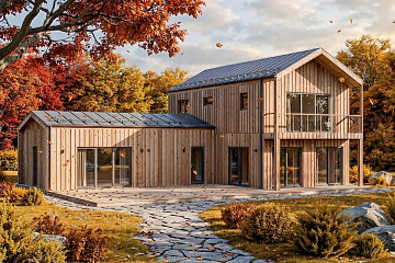 Dom 141 m² mieszkalny, modułowy, całoroczny SOLINA V28_A1