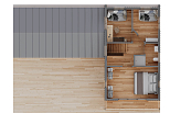 Dom 141 m² mieszkalny, modułowy, całoroczny SOLINA V28_A1