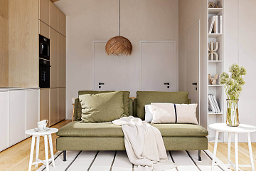 Dom 44 m² mieszkalny, modułowy, całoroczny JAMNO V2.1_A1