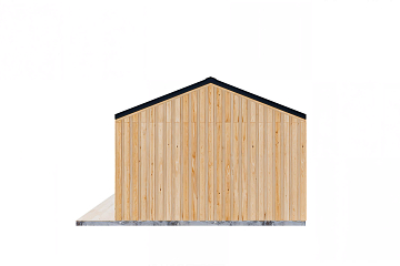 Dom 44 m² mieszkalny, modułowy, całoroczny JAMNO V2.1_A1