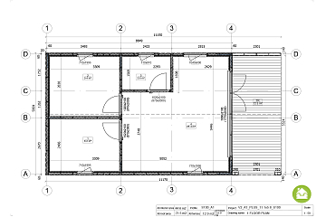 Dom 44 m² mieszkalny, modułowy, całoroczny RYTEL V2_A1