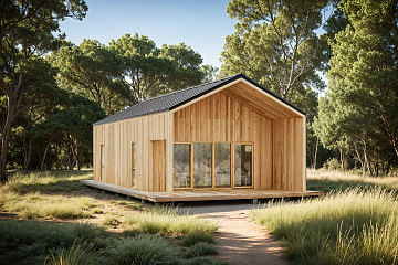 Dom 44 m² mieszkalny, modułowy, całoroczny RYTEL V2_A1