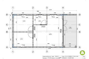 Dom 44 m² mieszkalny, modułowy, całoroczny JARACZ V2_A2