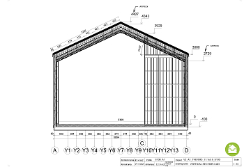 Dom 44 m² mieszkalny, modułowy, całoroczny JARACZ V2_A2
