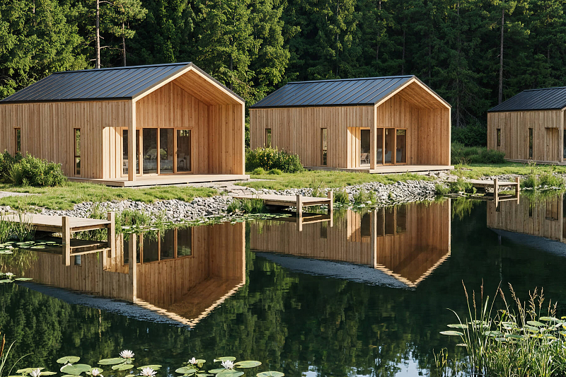 Dom 44 m² mieszkalny, modułowy, całoroczny RYTEL V2_A1_ROI