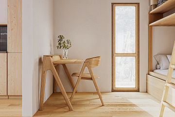 Dom 44 m² mieszkalny, modułowy, całoroczny JARACZ V2_A2