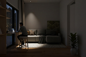 Dom 127 m² mieszkalny, modułowy, całoroczny OSOWIEC V31_A4_Mix