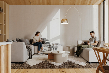 Dom 127 m² mieszkalny, modułowy, całoroczny OSOWIEC V31_A4_Mix