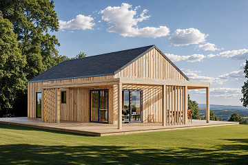 Dom 91 m² mieszkalny, modułowy, całoroczny JANTAR V4_A1