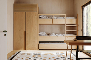 Dom 91 m² mieszkalny, modułowy, całoroczny JANTAR V4_A1