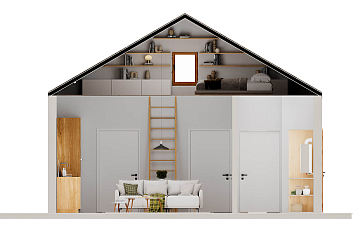 Dom 93 m² mieszkalny, modułowy, całoroczny BEKA V4_A2