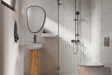 Domek całoroczny 16 m² modułowy BACZYNA V6_A1