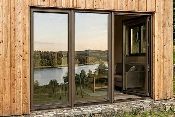 Domek całoroczny 16 m² modułowy BACZYNA V6_A1_INV