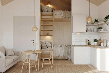 Dom 24 m² mieszkalny, modułowy, całoroczny GORAJ V7_A1_INV