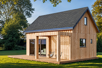 Dom 54 m² mieszkalny, modułowy, całoroczny SAWIN V8_A1