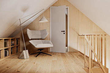 Dom 54 m² mieszkalny, modułowy, całoroczny SAWIN V8_A1